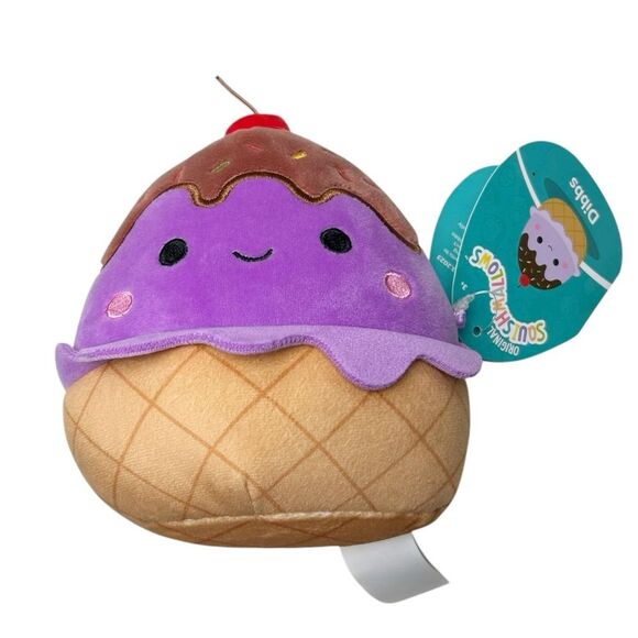 Squishmallows Dibbs the Ice Cream 5" Soft Food Plush NWT - Picture 1 of 4